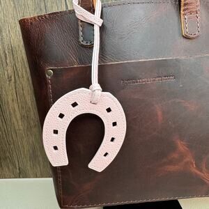 Western Purse Charm Horseshoe Bag Charm Pink Keychain Good Luck NEW FAST SHIP